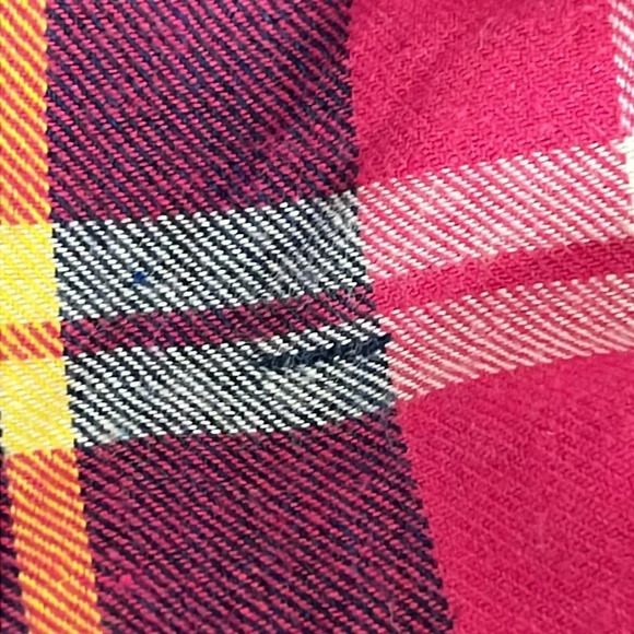 Sundance Hayden Creek Pink Plaid Peplum Flannel Top - NWOT - Size Medium - Picture 8 of 8